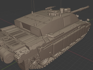 challenger 2 tanks Model Cetak 3D