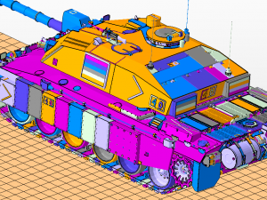 challenger 2 tanks Model Cetak 3D
