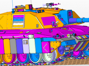 challenger 2 tanks Model Cetak 3D