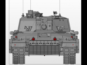 challenger 2 tanks Model Cetak 3D