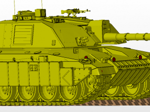 challenger 2 tanks Model Cetak 3D