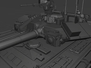 रूसी टैंक T90 व्लादिमीर 3D मॉडल