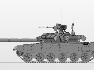 russian tanks t90 vladimir 3D Model
