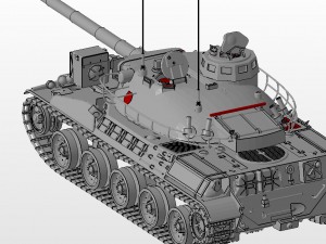 amx-30 tanks Modelo 3D