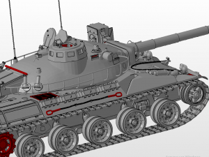 amx-30 tanks Modelo 3D