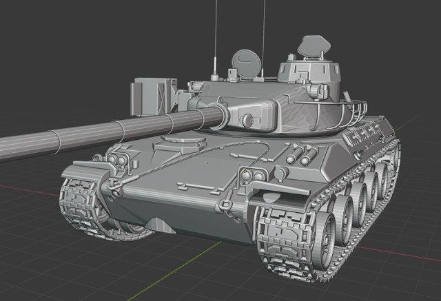 amx-30 tanks Modelo 3D .c4d .max .obj .3ds .fbx .stl .blend 