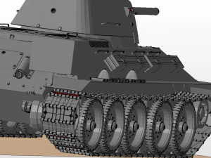 tanks t34-76 1941 3D Model