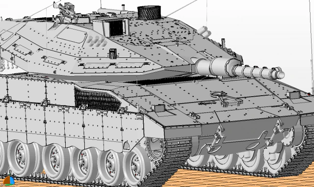 tanks merkava iv 3D Model .c4d .max .obj .3ds .fbx .stl .blend