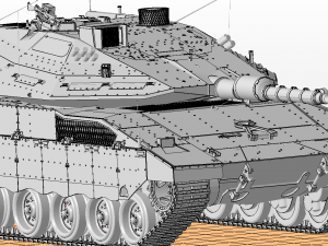 tanks merkava iv Model 3D