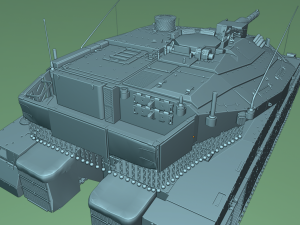 tanks merkava iv Model 3D