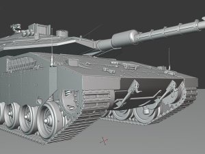 tanks merkava iv Model 3D