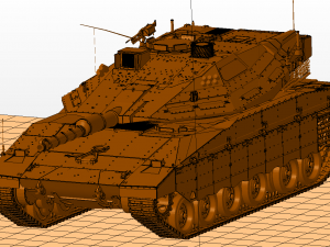 tanks merkava iv Model 3D