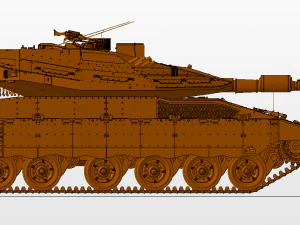 tanks merkava iv 3D Model