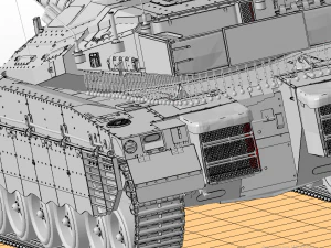 tanks merkava iv 3D Model