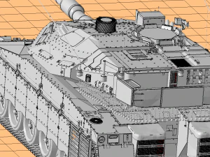 tanks merkava iv 3D Model