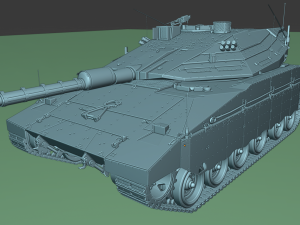 tanks merkava iv Model 3D
