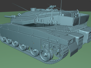 tanks merkava iv Model 3D