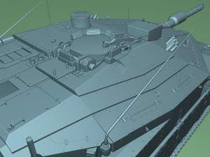 tanks merkava iv Model 3D