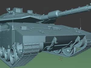 tanks merkava iv Model 3D
