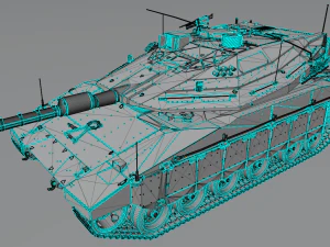 tanks merkava iv 3D Model