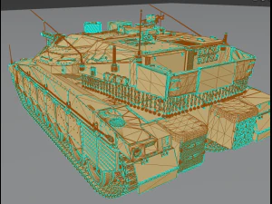 tanks merkava iv 3D Model
