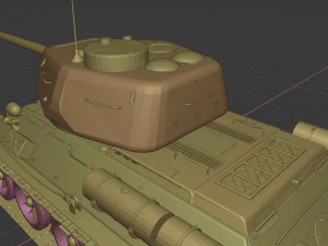 t 34-85 tanks 3D Model