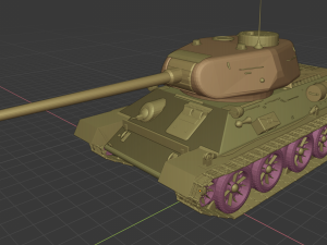 t 34-85 tanks Modello 3D