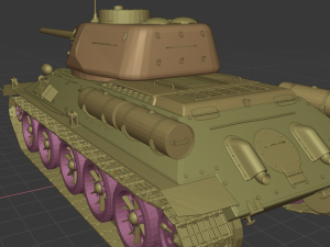 t 34-85 tanks Modello 3D