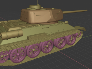 t 34-85 tanks Modello 3D