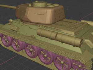 t 34-85 tanks Modello 3D