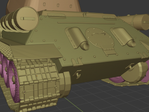 t 34-85 tanks Modello 3D