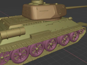 t 34-85 tanks 3D Model