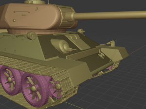 t 34-85 tanks Modello 3D