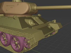 t 34-85 tanks 3D Model