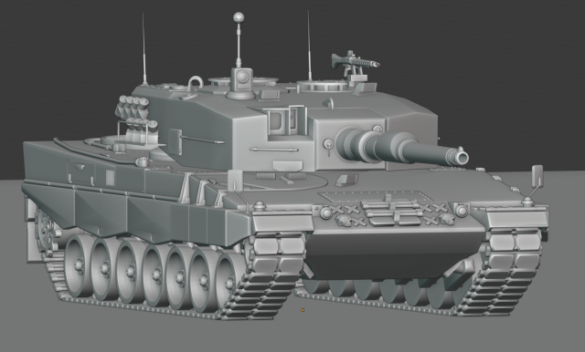 leopard 2 tanks Model 3D .c4d .max .obj .3ds .fbx .stl .blend 