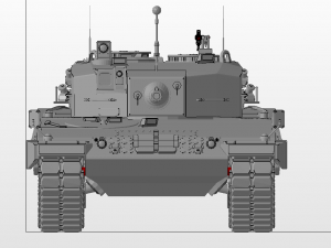 leopard 2 tanks Model 3D