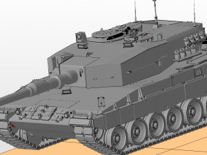 leopard 2 tanks Model 3D