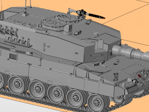 leopard 2 tanks Model 3D