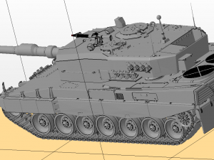 leopard 2 tanks Model 3D