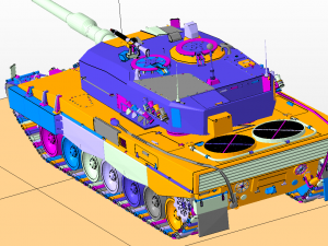 leopard 2 tanks Model 3D