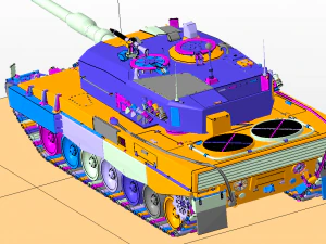 leopard 2 tanks 3D Model