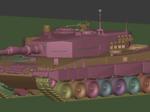 leopard 2 tanks 3D Model