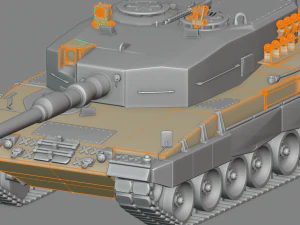 leopard 2 tanks 3D Model