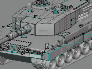 leopard 2 tanks 3D Model