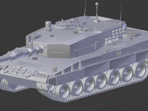 leopard 2 tanks Model 3D