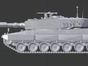 leopard 2 tanks Model 3D