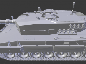 leopard 2 tanks Model 3D