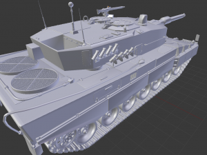leopard 2 tanks Model 3D