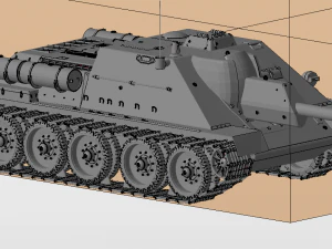 su 122 ussr tanks 3D Model