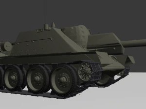 su 122 ussr tanks 3D Model